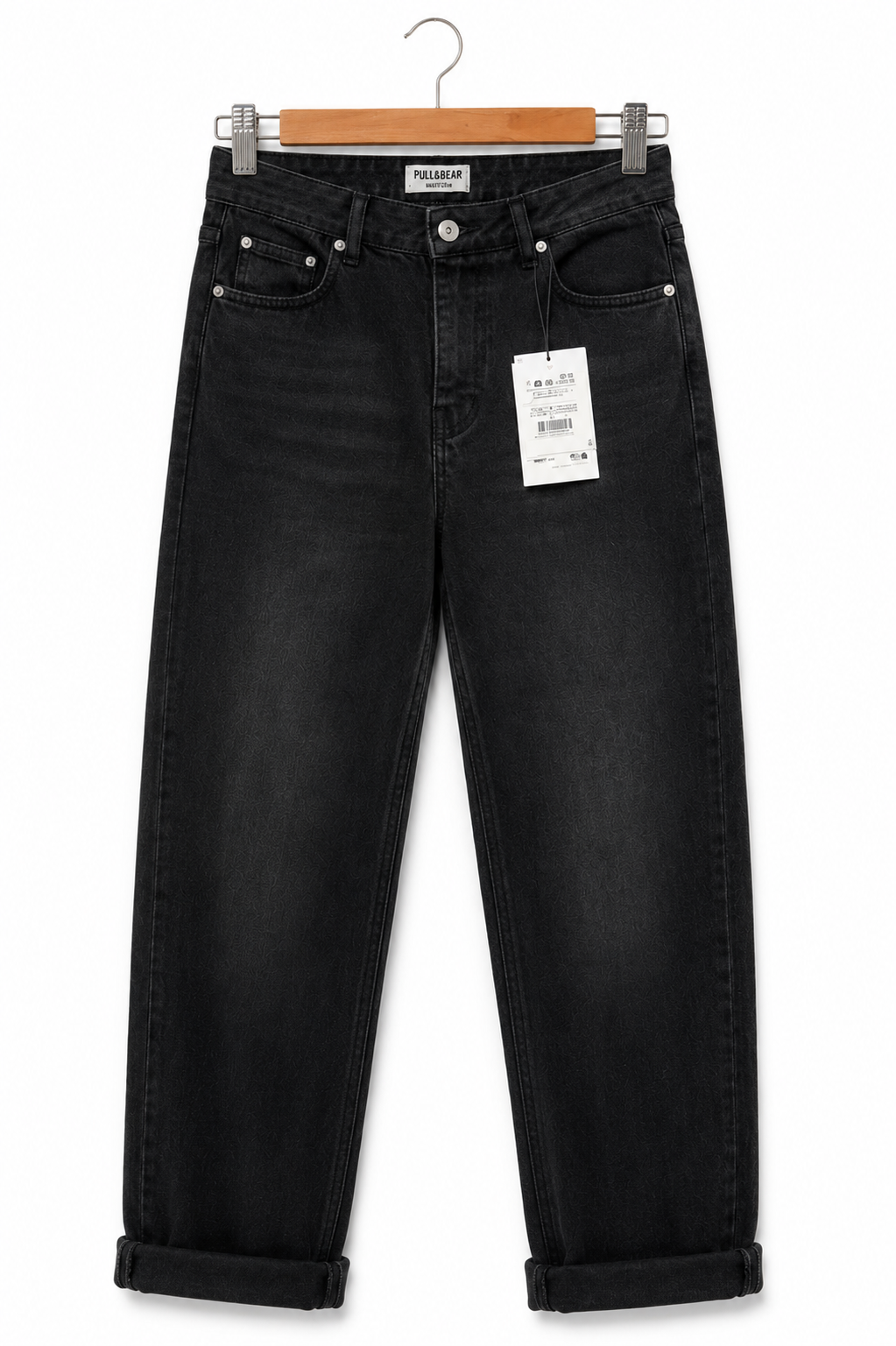 Pull and Bear black straight leg jeans - Shobeir