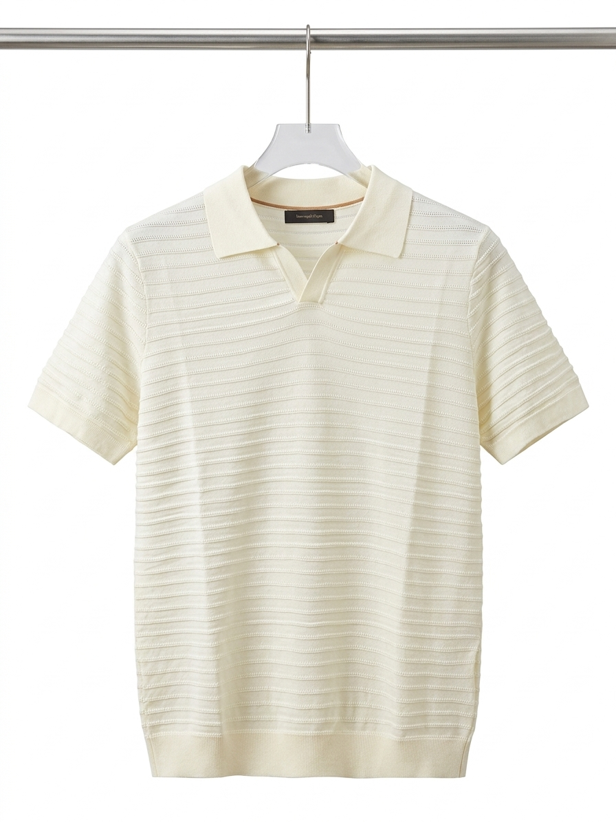 Ermenegildo Zegna Knitted Polo Shirt