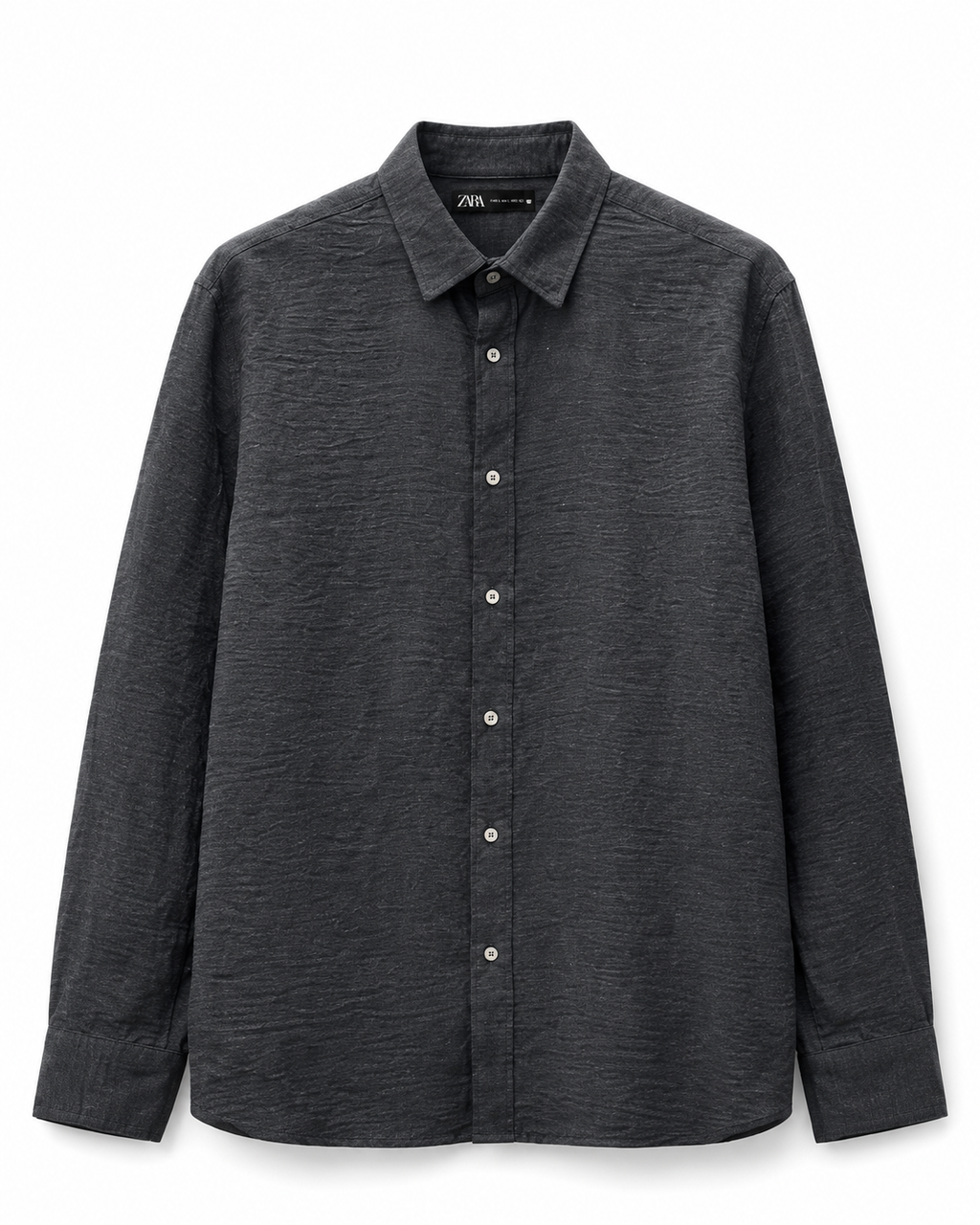 Zara Textured Long Sleeved Shirt