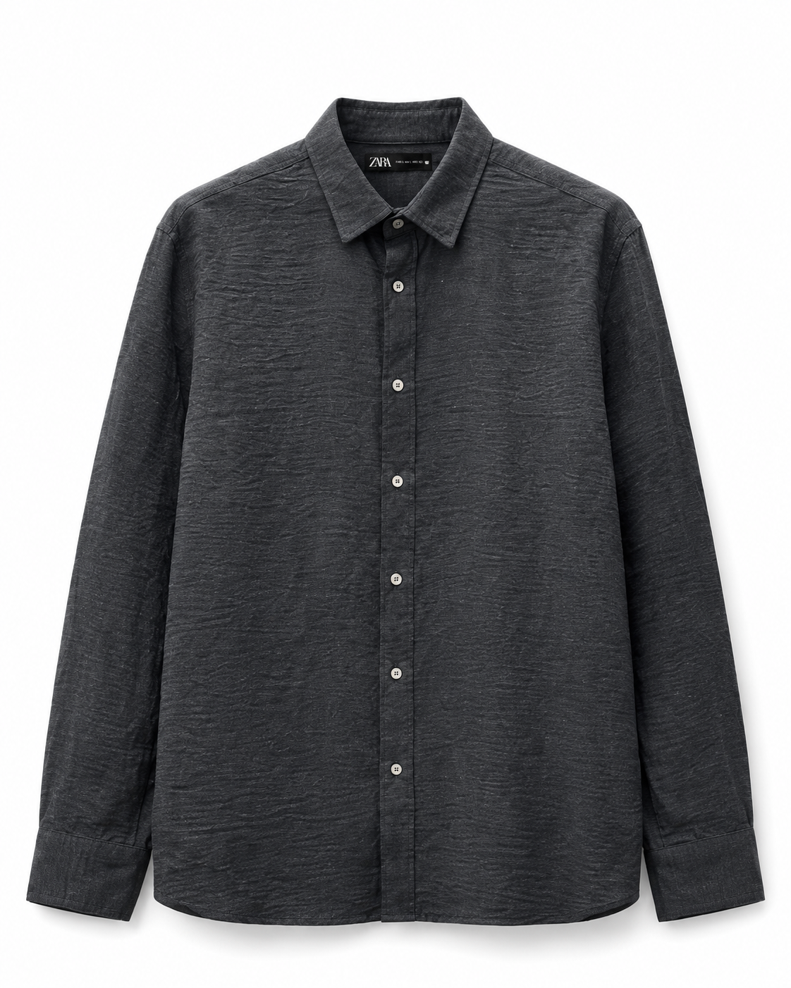 Zara Textured Long Sleeved Shirt