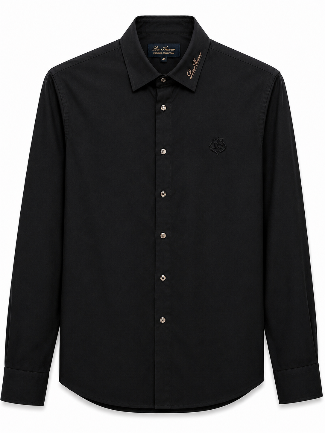 Loro Piana Long Sleeved Shirt (neck embroidered)