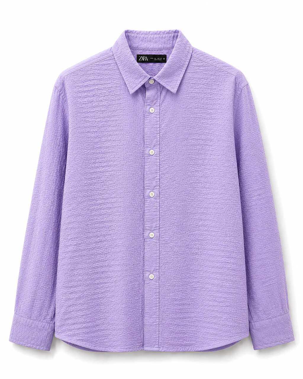 Zara Textured Long Sleeved Shirt