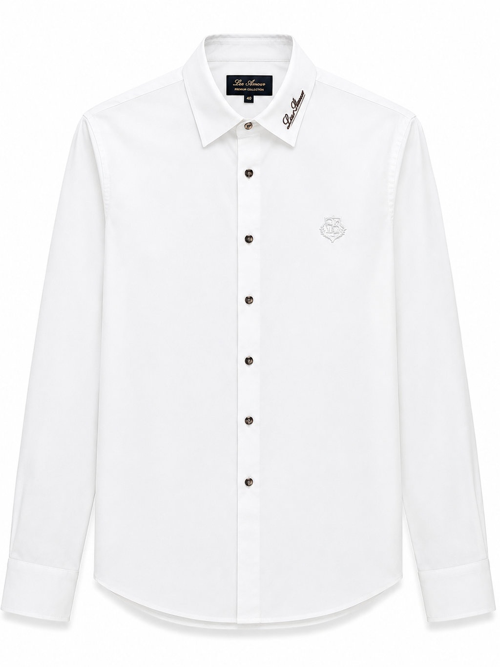 Loro Piana Long Sleeved Shirt (neck embroidered)