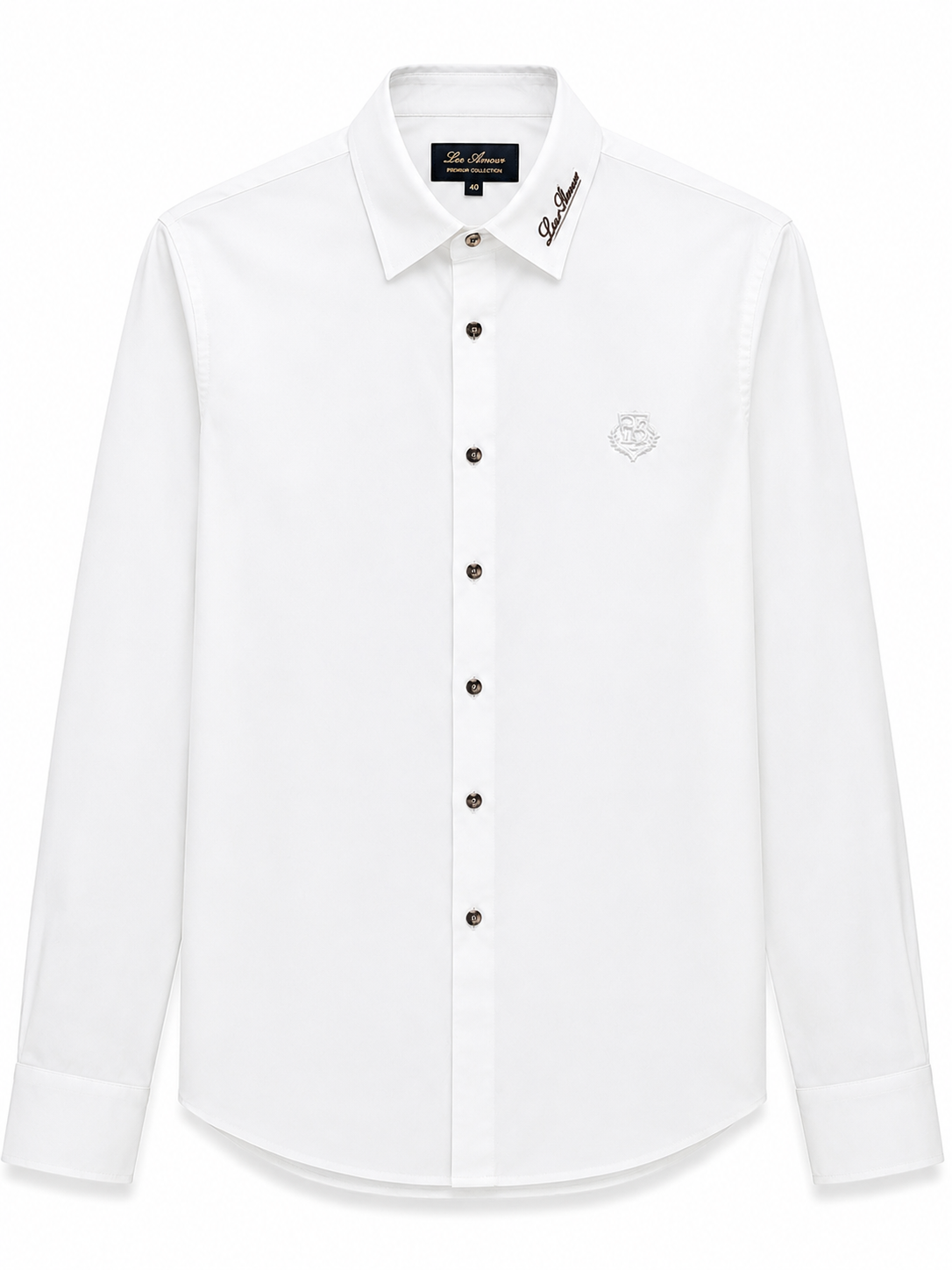 Loro Piana Long Sleeved Shirt (neck embroidered)