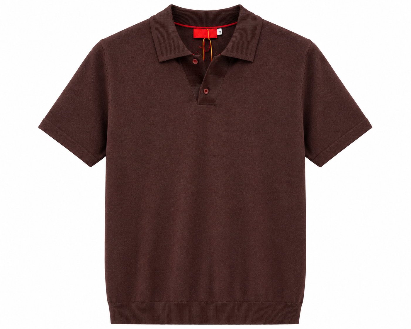 Isaia Napoli knitted polo shirt olive - Shobeir