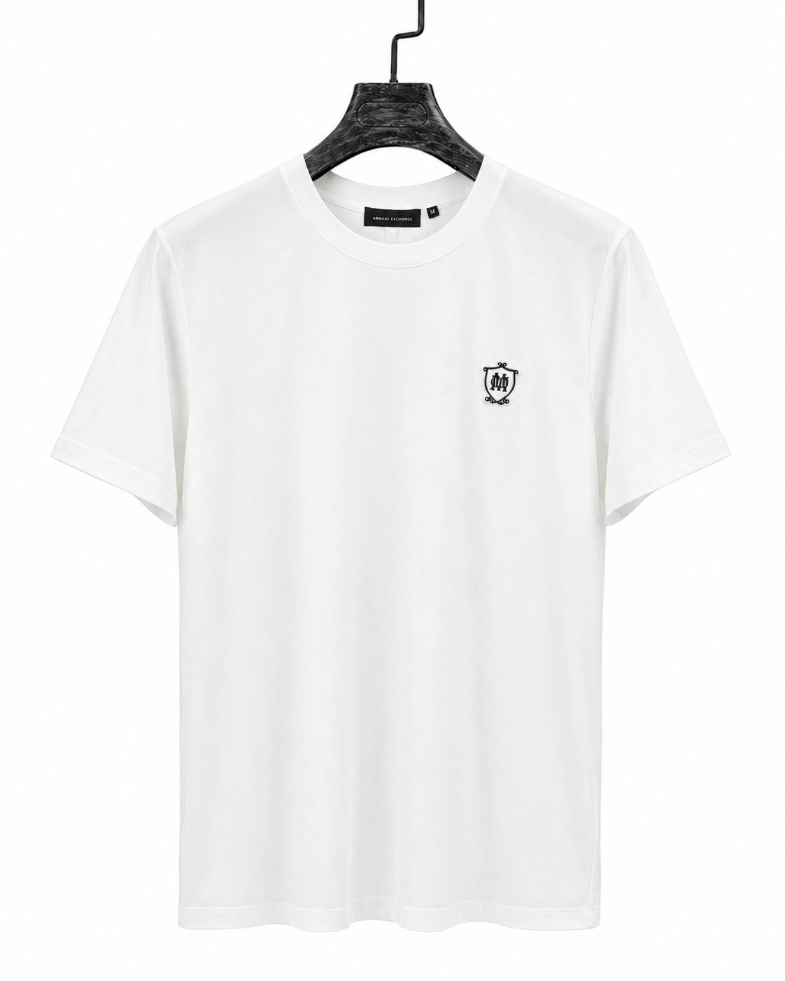 Massimo Dutti-inspired round neck t-shirt white - Shobeir