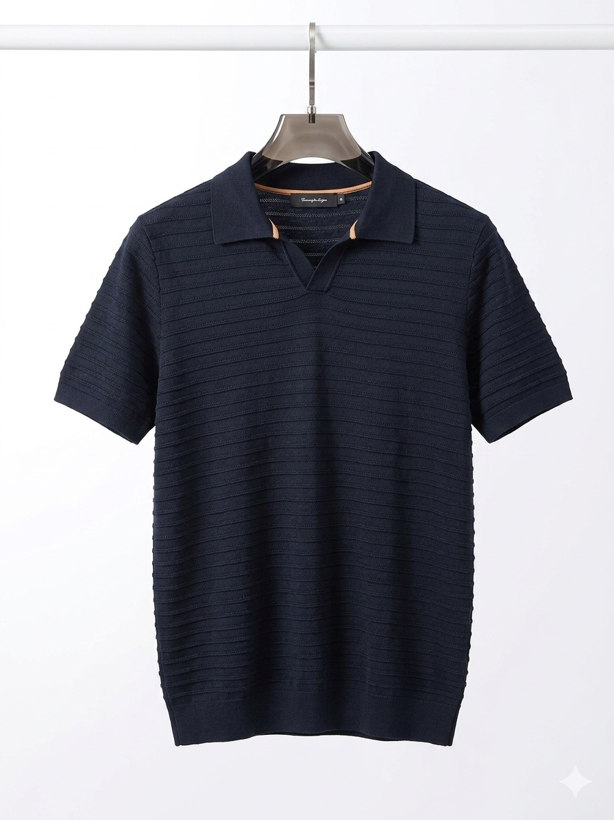Ermenegildo Zegna Knitted Polo Shirt