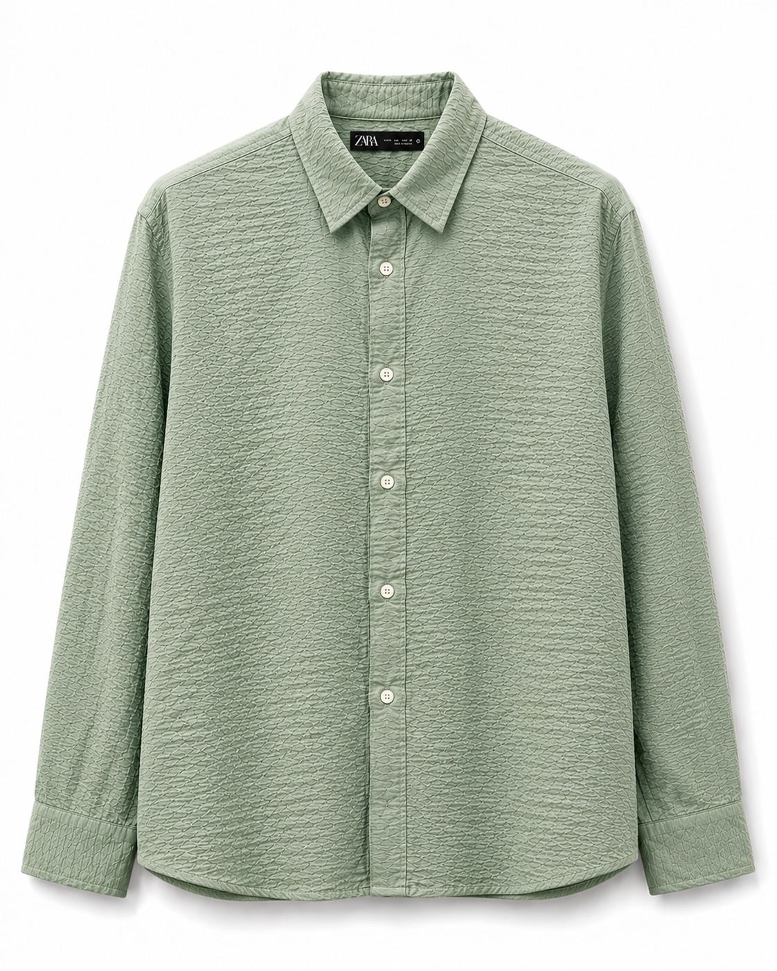 Zara Textured Long Sleeved Shirt