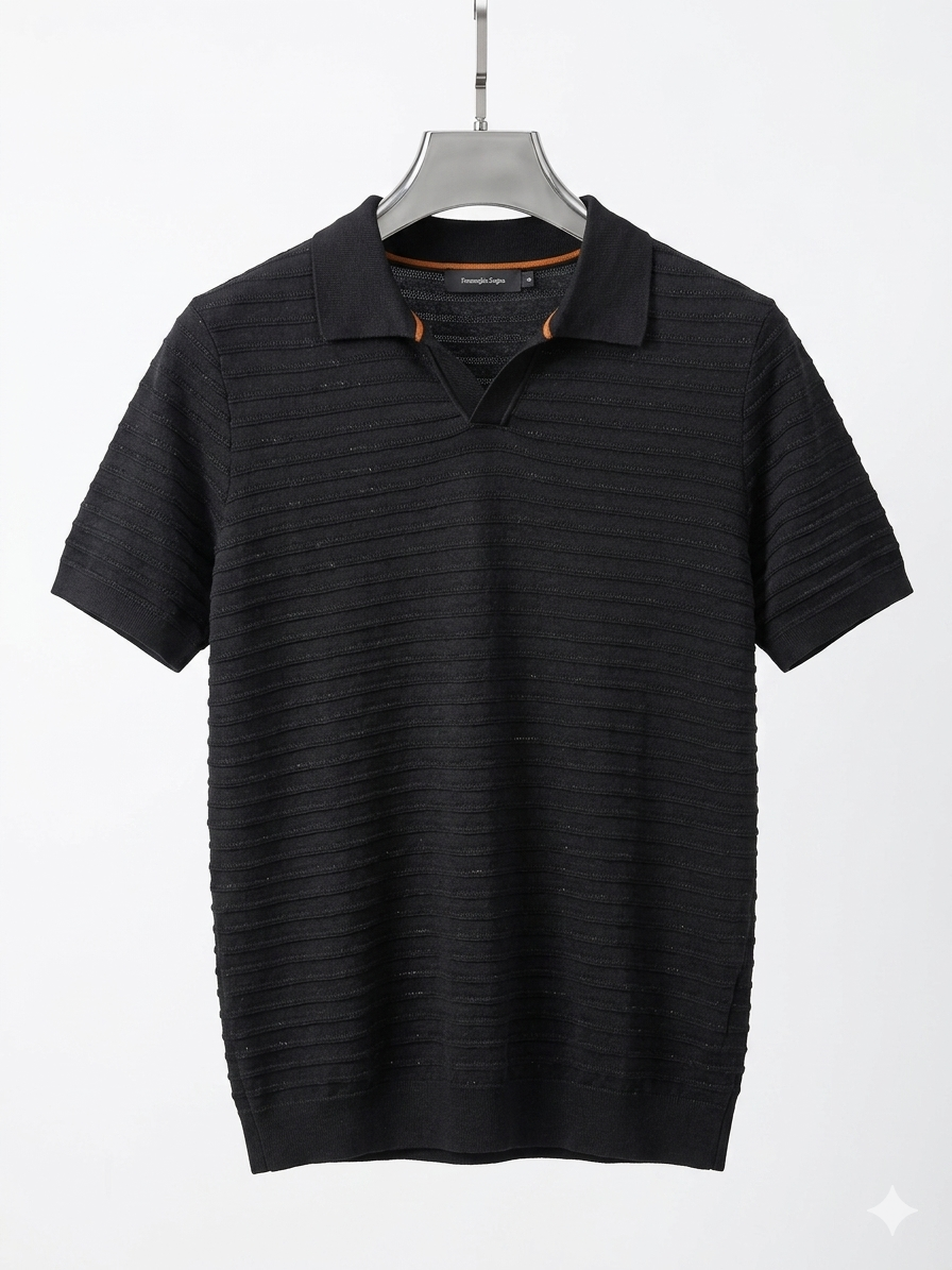 Ermenegildo Zegna Knitted Polo Shirt