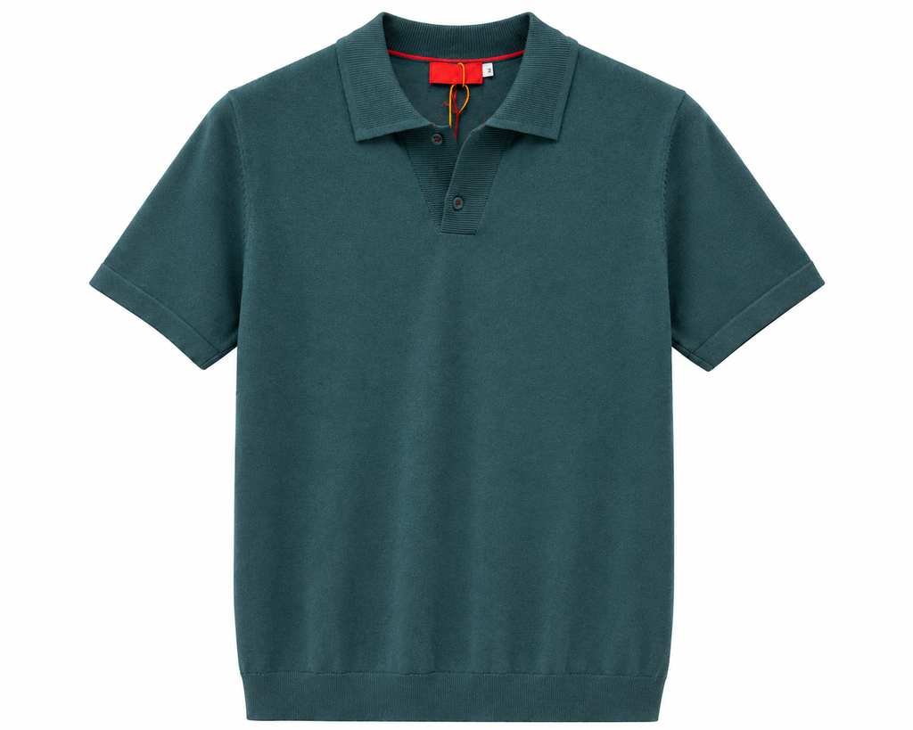 Isaia Napoli knitted polo shirt white - Shobeir