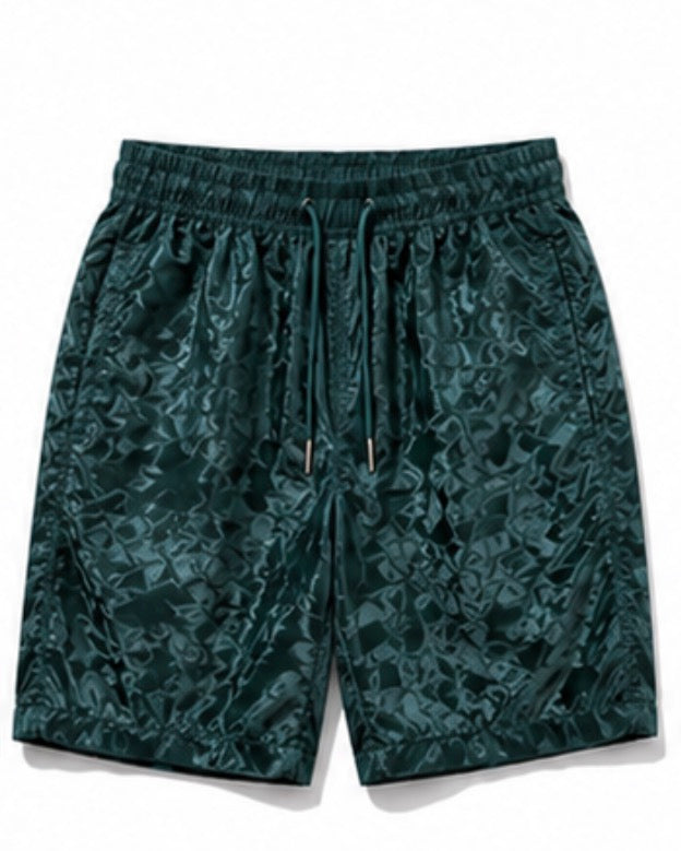 Shiny Swim Shorts - Green