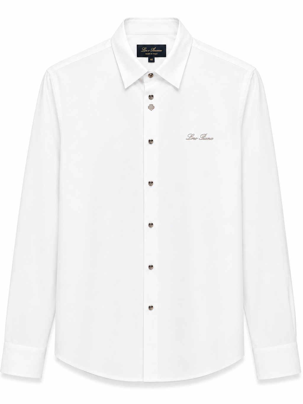 Loro Piana Long Sleeved Shirt (Chest Embroidered)