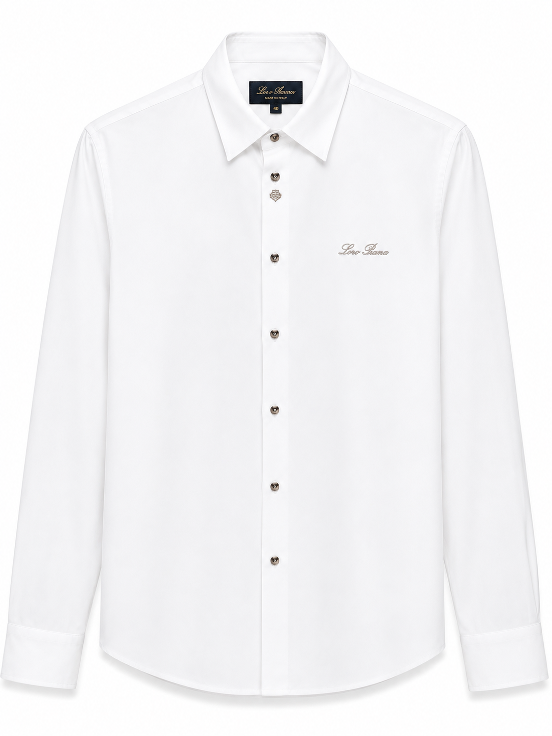 Loro Piana Long Sleeved Shirt (Chest Embroidered)