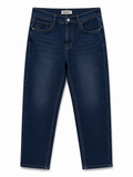 Timberland-inspired medium blue slim straight jeans - Shobeir