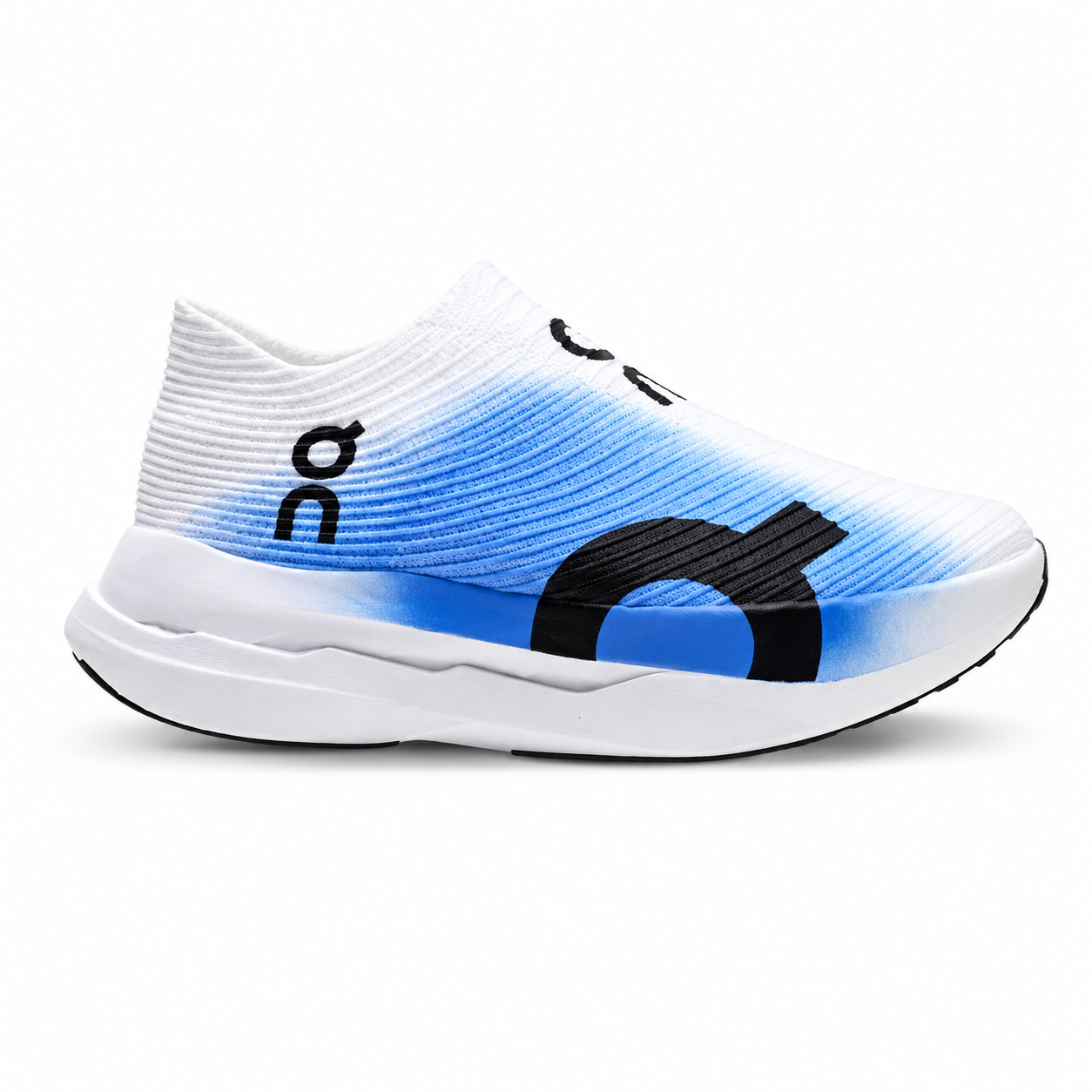 ON Cloudboom Strike LS White Blue Gradient