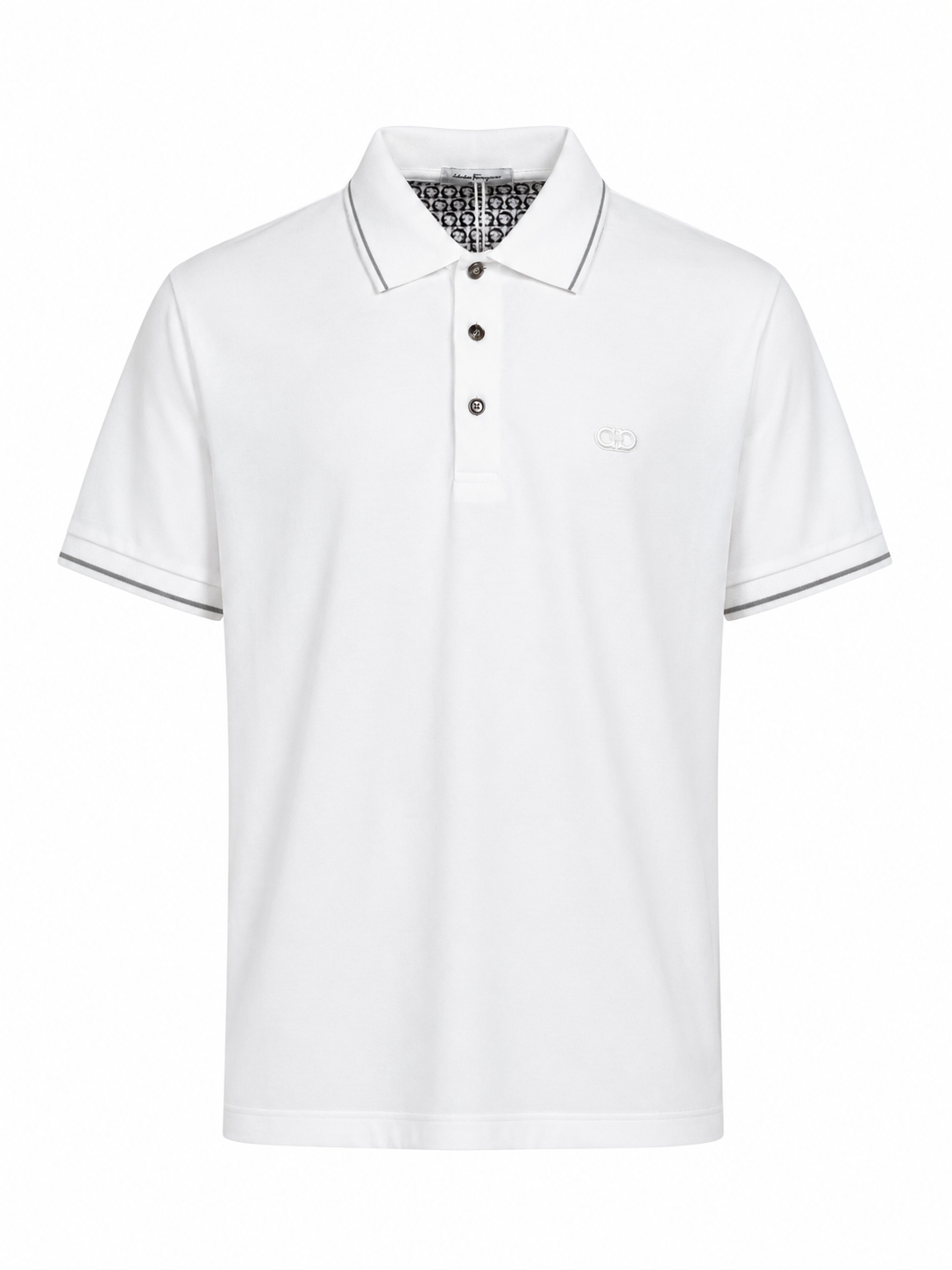 Salvatore Ferragamo-inspired polo shirt back view - Shobeir